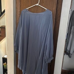Elegant Asymmetrical Blue Dress